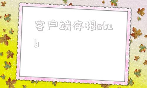 客户端存根stub正版steam官网入口